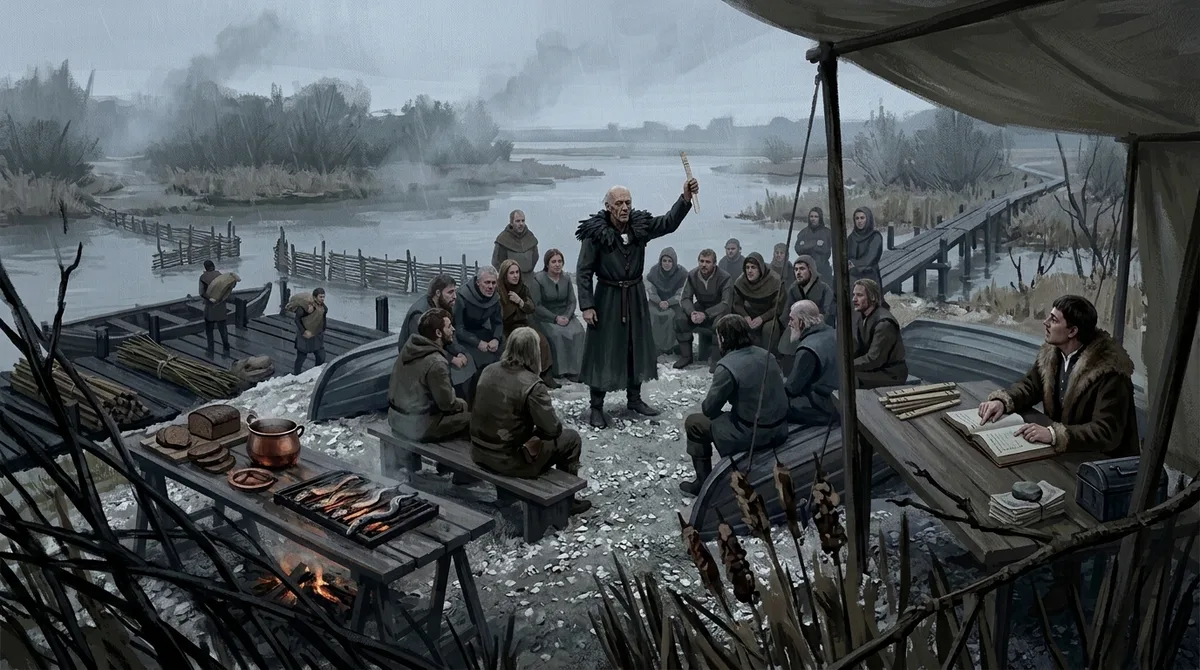A rememberer recites the debts while the house's ledger disagrees.
